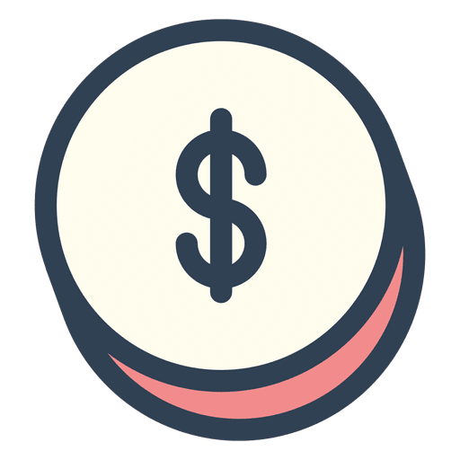 Dollar money stroke icon