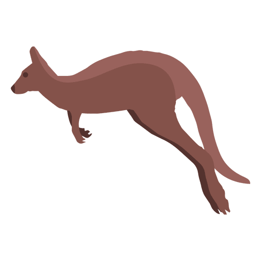 Kangaroo jumping PNG Design