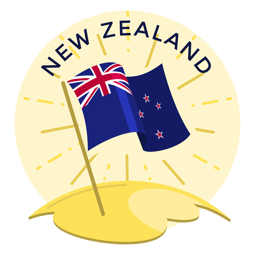 Bandera de nueva zelanda Diseño PNG