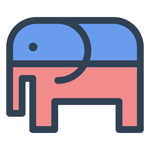 Elefante republicano Desenho PNG