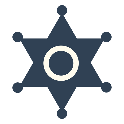 insignia del sheriff Diseño PNG