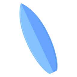 Ícone de prancha de surf plana Desenho PNG