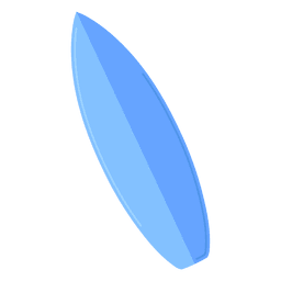 Icono de tabla de surf plana Transparent PNG
