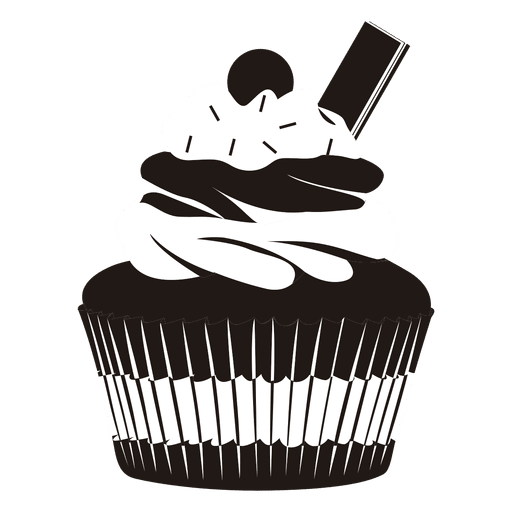 Cupcake-Illustration PNG-Design