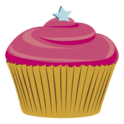 ilustração de cupcake rosa Desenho PNG