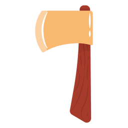 Ilustração de machado plano Transparent PNG