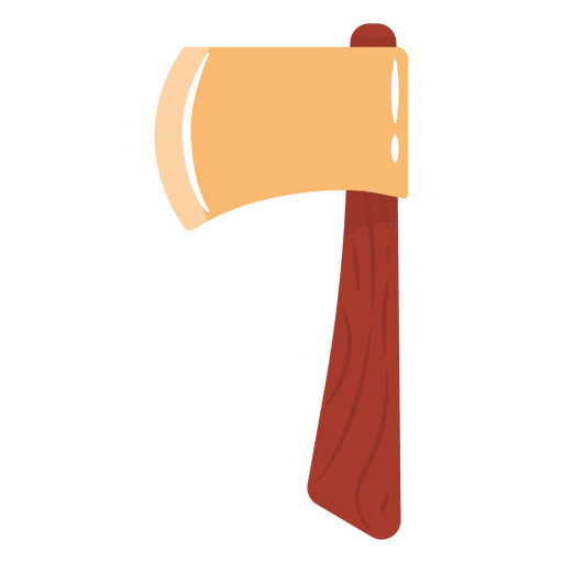 Flat axe illustration PNG Design