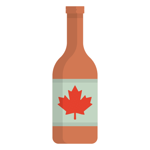 Cerveza canadiense plana Diseño PNG