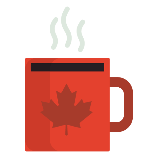 Flat canadian mug Transparent PNG Flat canadian mug Transparent PNG