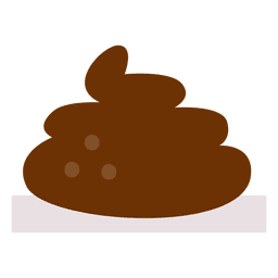 Ilustración de caca plana Diseño PNG