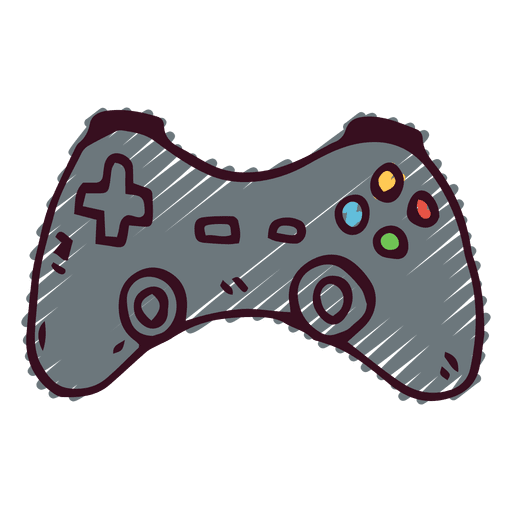 Ícone de joystick de doodle Desenho PNG