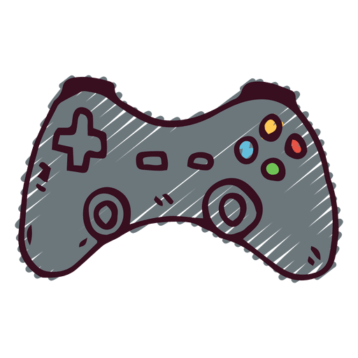 Icono de doodle de joystick Diseño PNG