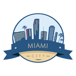 Insignia de la ciudad de Miami Diseño PNG