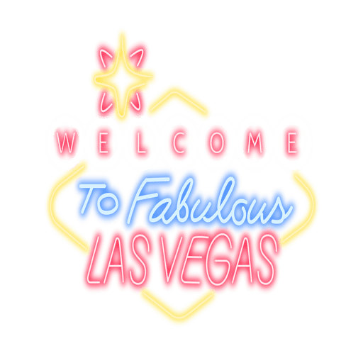 Neon las Vegas Zeichen PNG-Design