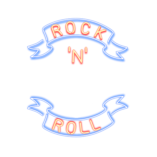 Placa de rock neon