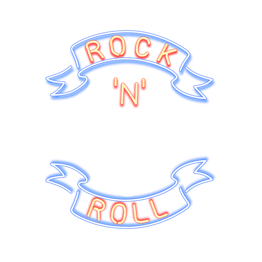 Placa de rock neon Desenho PNG