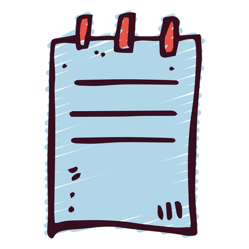 Note drawing PNG Design