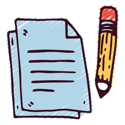 Lápiz de notas Diseño PNG