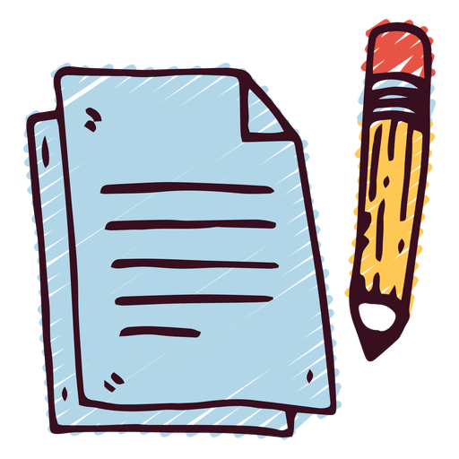 Notes pencil PNG Design