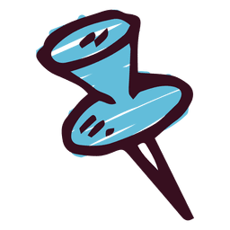 Icono de pin doodle Diseño PNG