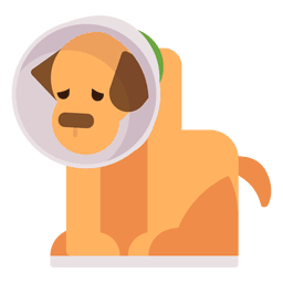 Kranke Welpenillustration PNG-Design