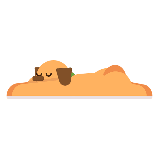 Sleeping dog illustration - Transparent PNG & SVG vector file