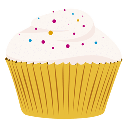 Ilustración de cupcake de vainilla Diseño PNG
