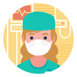 Carácter médico insignia Diseño PNG