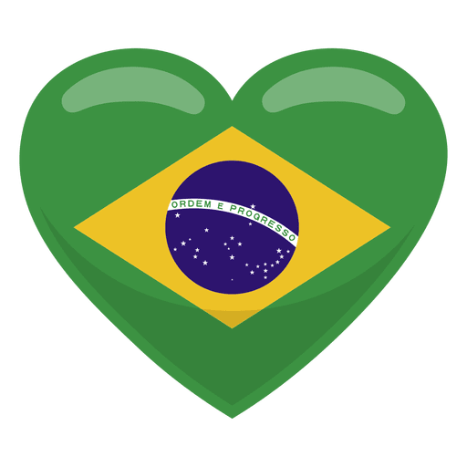 Bandera Del Corazon De Brasil Descargar Png Svg Transparente