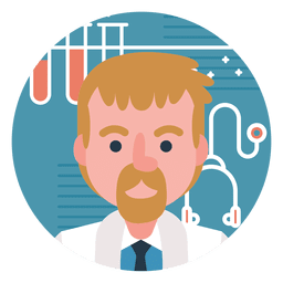 Doctor cartoon character PNG Design