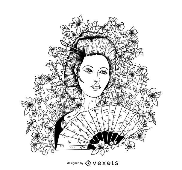 Japanese Geisha Girl Japanese Geisha Girl
