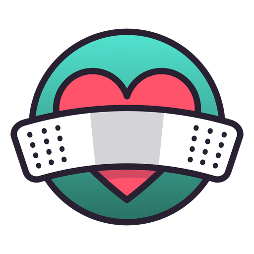 Hearth icon patch PNG Design