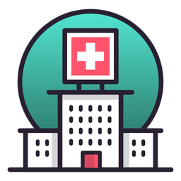 Krankenhausgebäudeikone PNG-Design