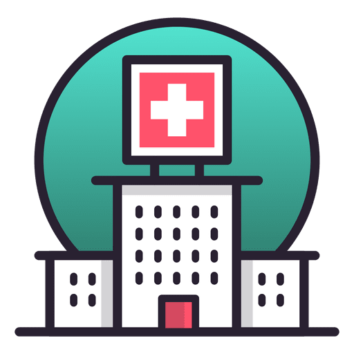 Hospital building icon PNG Design