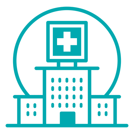 Hospital stroke icon PNG Design