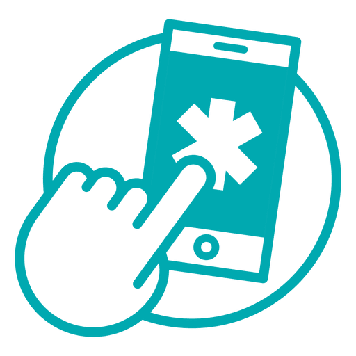 Medical app icon PNG Design