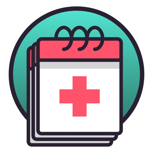 Medizinischer Kalender PNG-Design