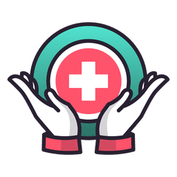 Mãos de cuidados médicos cruzadas Desenho PNG