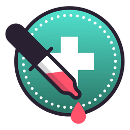 Medical cross dropper PNG Design