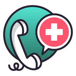 Servicio de línea médica Diseño PNG