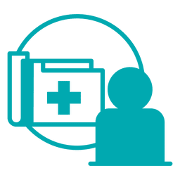 Medical record user PNG Design