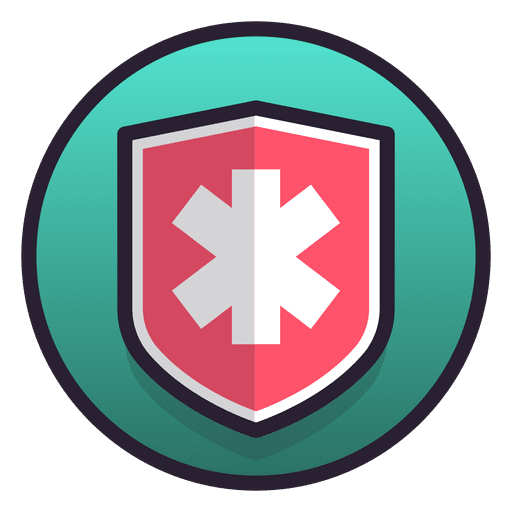 Medical shield symbol PNG Design