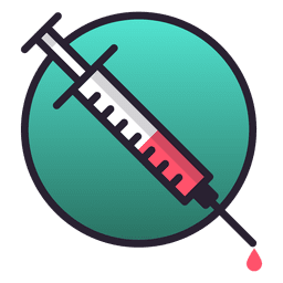 Needle injection icon PNG Design