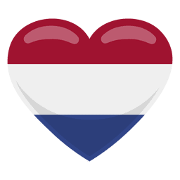 Bandeira do coração da Holanda