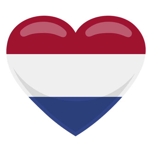 Bandeira do cora??o da Holanda Desenho PNG