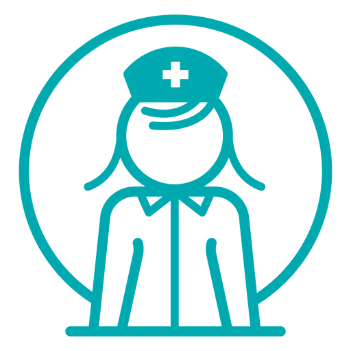 Krankenschwester Profil Symbol PNG-Design