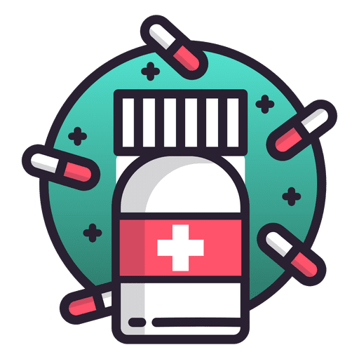 Pills icon remedy PNG Design