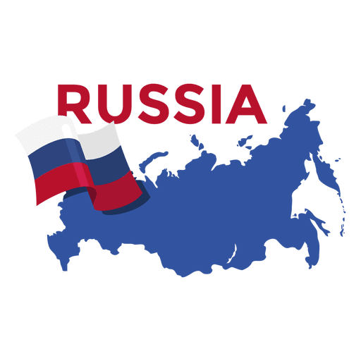 Ilustração do mapa da Rússia Desenho PNG