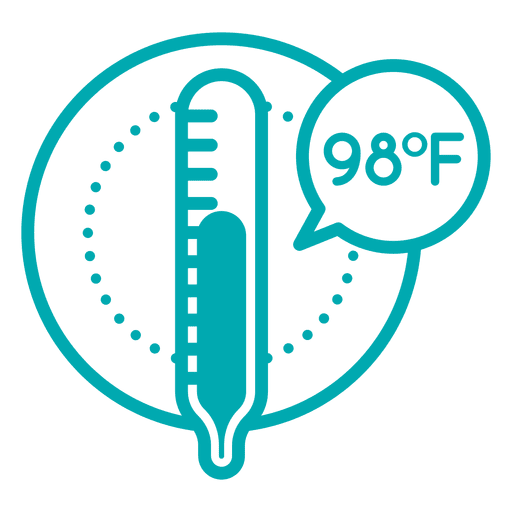 Icono de temperatura Diseño PNG