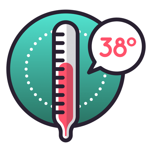 Temperature icon feber PNG Design